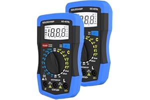 GOLDCHAMP Capacitor Tester 2000pF~200μF Capacitance 20Ω~2000MΩ Ohm Meter Capacitance Meter (GC-4070L-2)