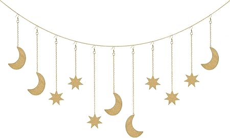 Amazon Biewoos 壁装飾 Oho アクセント 壁アート 壁掛けクリスマスオーナメント ムーンハングアートルーム ヘッドボード装飾 寝室 リビングルーム アパート 寮 保育室 自宅用 ムーンスター インテリア オンライン通販