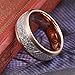 THREE KEYS JEWELRY 4mm 6mm 8mm Tungsten Wedding Ring Imitated Meteorite Rose Gold Brushed/Polished Band