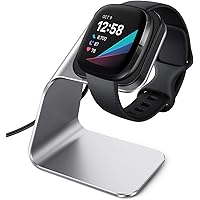 CAVN Charger Dock Compatible with Fitbit Sense/Versa 3, Charger Stand Charging Cable Dock Station Base Cradle with 4.5ft…