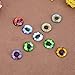 Whitelotous 20Pcs Glass Safety Eyes Craft Dinosaur Eyeballs Gem Decor for Doll Puppet Plush Animal(20mm)