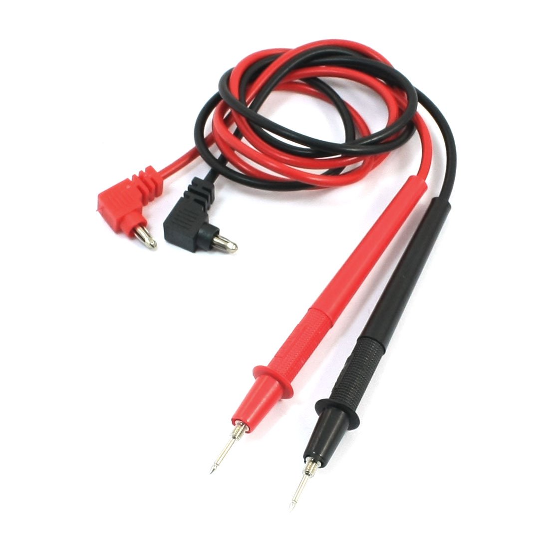 Sourcingmap 2pcs Male Digital Multimeter 1000V Test Lead Cable Probe Red Black 85cm