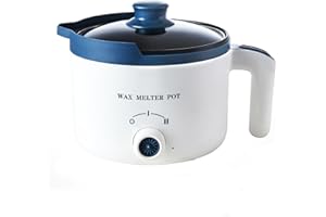 KQU Electric Candle Wax Melter,Wax Melting Pot for Candle Making with Rotary Switch, Non-Stick Small Candle Making Double Boiler Pot, Wax Melting Supplier with Heat-Resistant