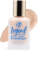 W7 Legend Foundation Creamy Liquid Foundation Poreless Medium Coverage Buff 28ml