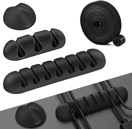 Amazon Olycism ケーブルクリップ ケーブルホルダー シリコンベース ケーブル まとめる デスク コンピュータデスク Usbデータケーブル マウスライン キーボードライン 充電ケーブル ヘッドフォンケーブルの整理に適し 片づけ 優れるシリコン 高品質3m両面テープ 3本入れ