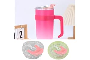 Generic Replacement Lids for 40 Ounce Tumblers Flip Open Straw Drinking Lid Compatible with Leak Proof Design (10x9. 2cm)