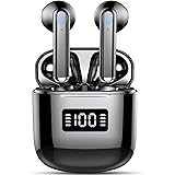 xinwld Wireless Earbuds, Bluetooth 5.3 Headphones with 4 Mics, 2022 Bluetooth Earbuds Wireless Headphones, HiFi Stereo ENC No
