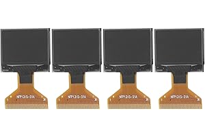 4Pcs LCD Display Module Thin Plastic Layer 128 X 64 Small 30PIN Display Module 0.96in Display Module LCD Display Screen (Whit