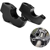 LEDISHUN for XL750 Transalp Africa Twin Adventure Sports CRF1100L ADV NT1100 Motorcycle Handlebar Handle Bar Riser Heighten (for Honda Vehicle) (Black)