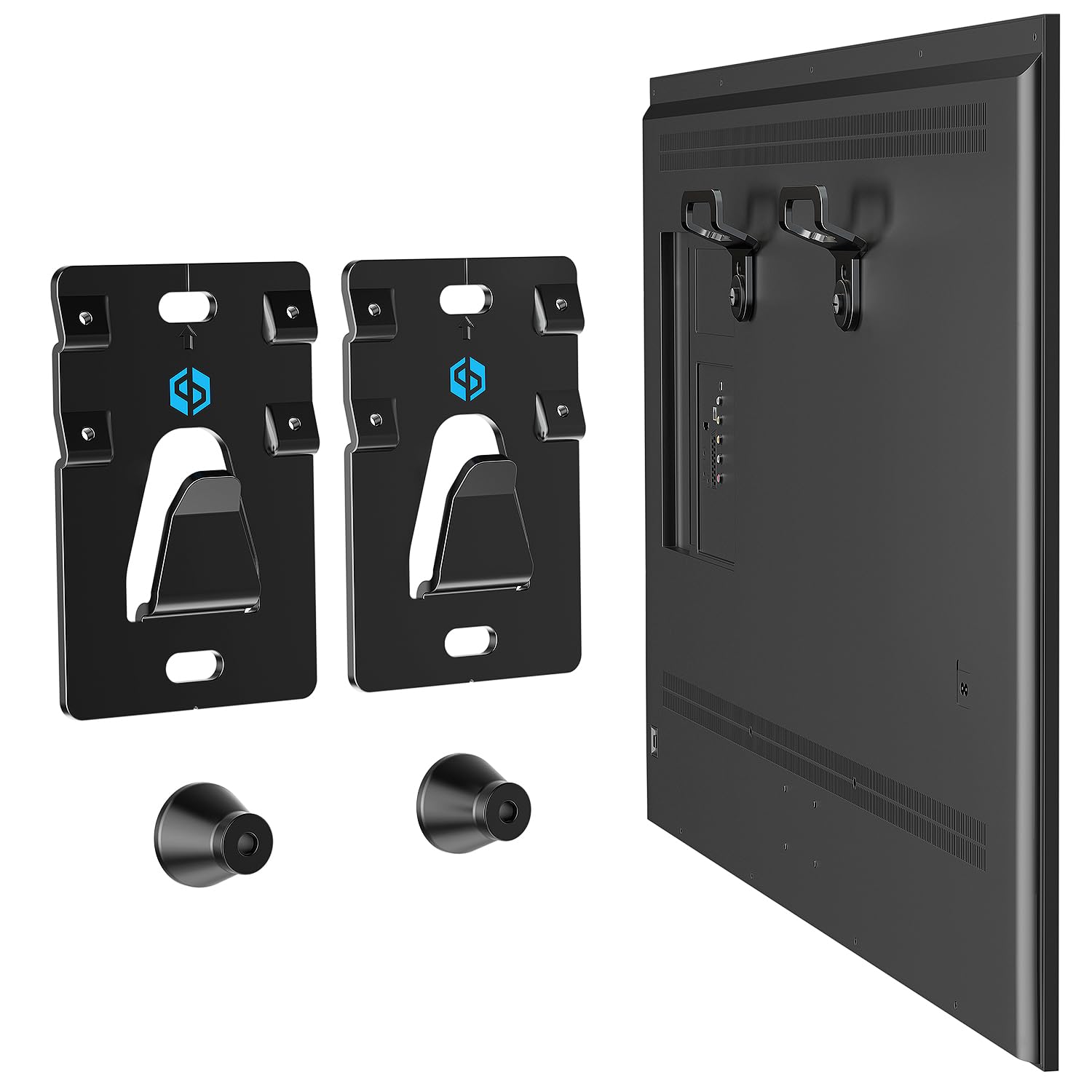 Photo 1 of Supcline No Stud TV Wall Mount for Most 26-100 inch TVs Up to 200lbs, Drywall No Drill TV Mount, 1.18'' Low Profile Studless Wall Mount tv Bracket, Easy Install