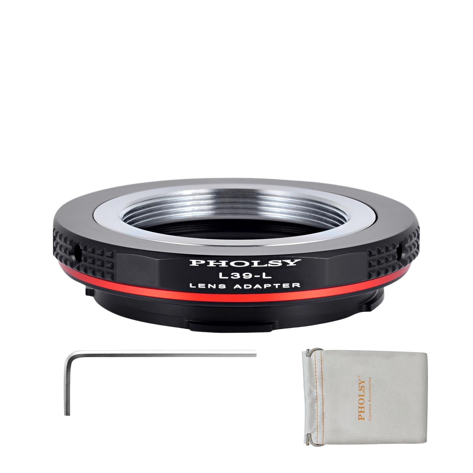 PHOLSY Lens Mount Adapter L39 to L Compatible with Leica M39 (L39 LTM 39mm) Mount Lens to Leica L Mount Camera Body Compatible with Leica SL2, SL2-S, CL, TL2, Lumix S5, S1, BS1H, SIGMA fp, fp L