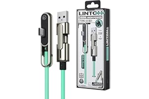 Invisible Phone Charger - Double Head Foldable Sideways Fast Charging Cord - 2 in 1 Invisible Charger Stand,for Outdoor Campi