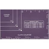 PH PandaHall 201 Stainless Steel Cross Stitch Tool, Cross Stitch Reference Tool Corner Gauge Stitch Corner Position Measure Guide Floss Strands Patchwork Ruler Quilting Templates for Sewing Embroidery