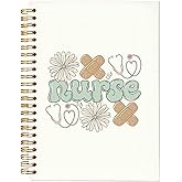 Yetmadi Retro Floral Nurse Notebook Journal, Nurse Gifts for Women, Nurse Appreciation Gifts, Nursing Notebook, Journaling Notebooks for Women Nurse, Nurse Week Day Gifts, 5.5x8.3 Inch