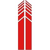 YOUNGFLY 2pcs Car Rear View Mirror Stickers Decor DIY Car Body Sticker Side Decal Stripe Decals SUV Vinyl Graphic Red