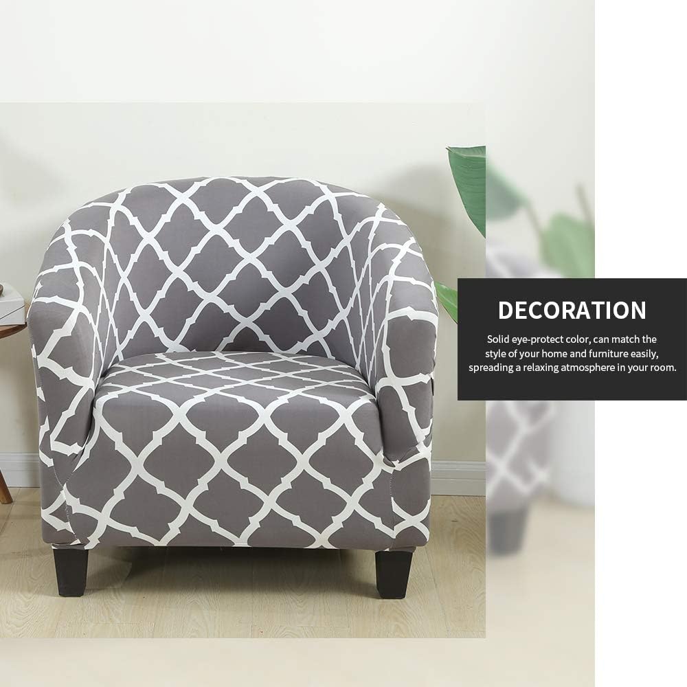 SearchI Club Chair Slipcover,Stretch Spandex Removable Geometric Pattern Armchair Covers, Sofa Cover Furniture Protector for Living Room Arm Chair Cover Geometric Couch Covers: Furniture & Decor