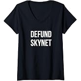 Women's Defund Skynet V-Neck T-Shirt