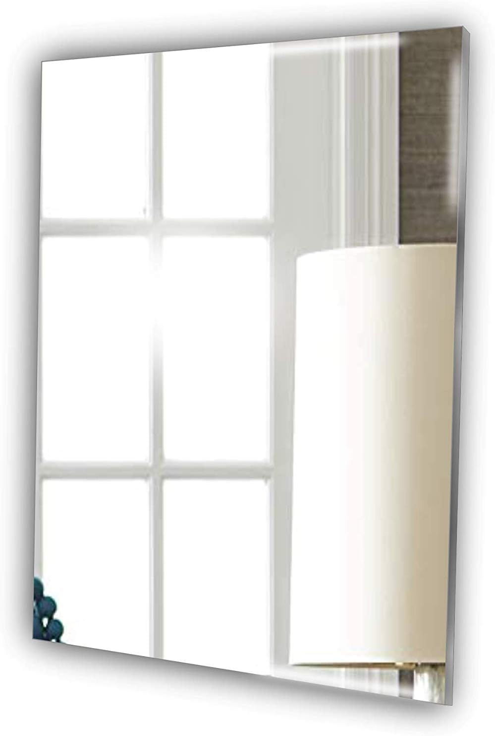 Frameless Rectangle Shaving Glass look Acrylic Mirror Stick on Mirror