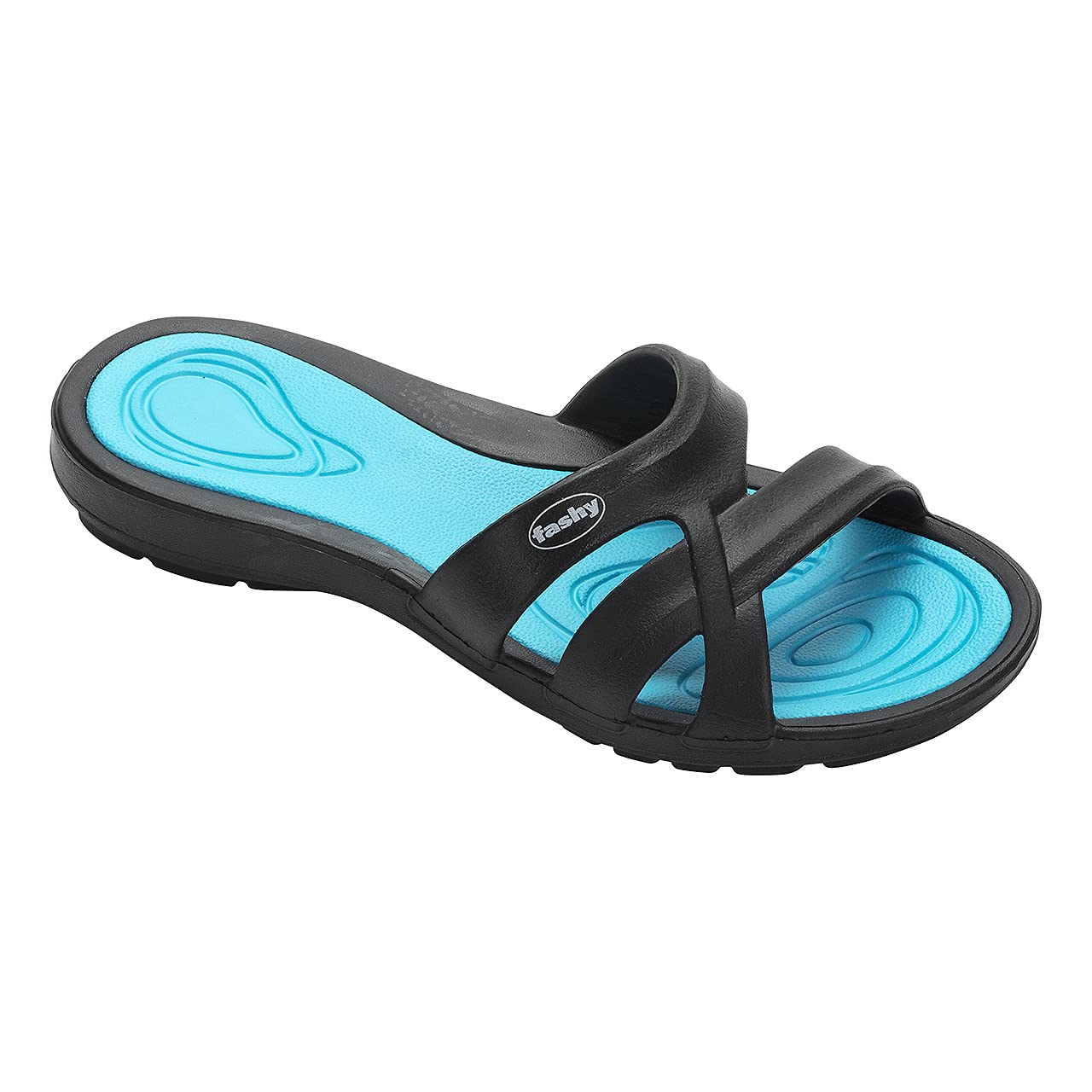 Fashy 7659 52, Black/Turquoise, UK 5
