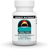 Source Naturals Selenium - 200 mcg - 60 Tablets | Organically Bound Food-Form Antioxidant*, Immune System Support*