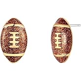 MALOYANVE Baseball Stud Earrings for Women Hypoallergenic Chic Small Baseball Football Basketball Sports Stud Earrings Sports Fan Party Graduation Jewelry Gifts