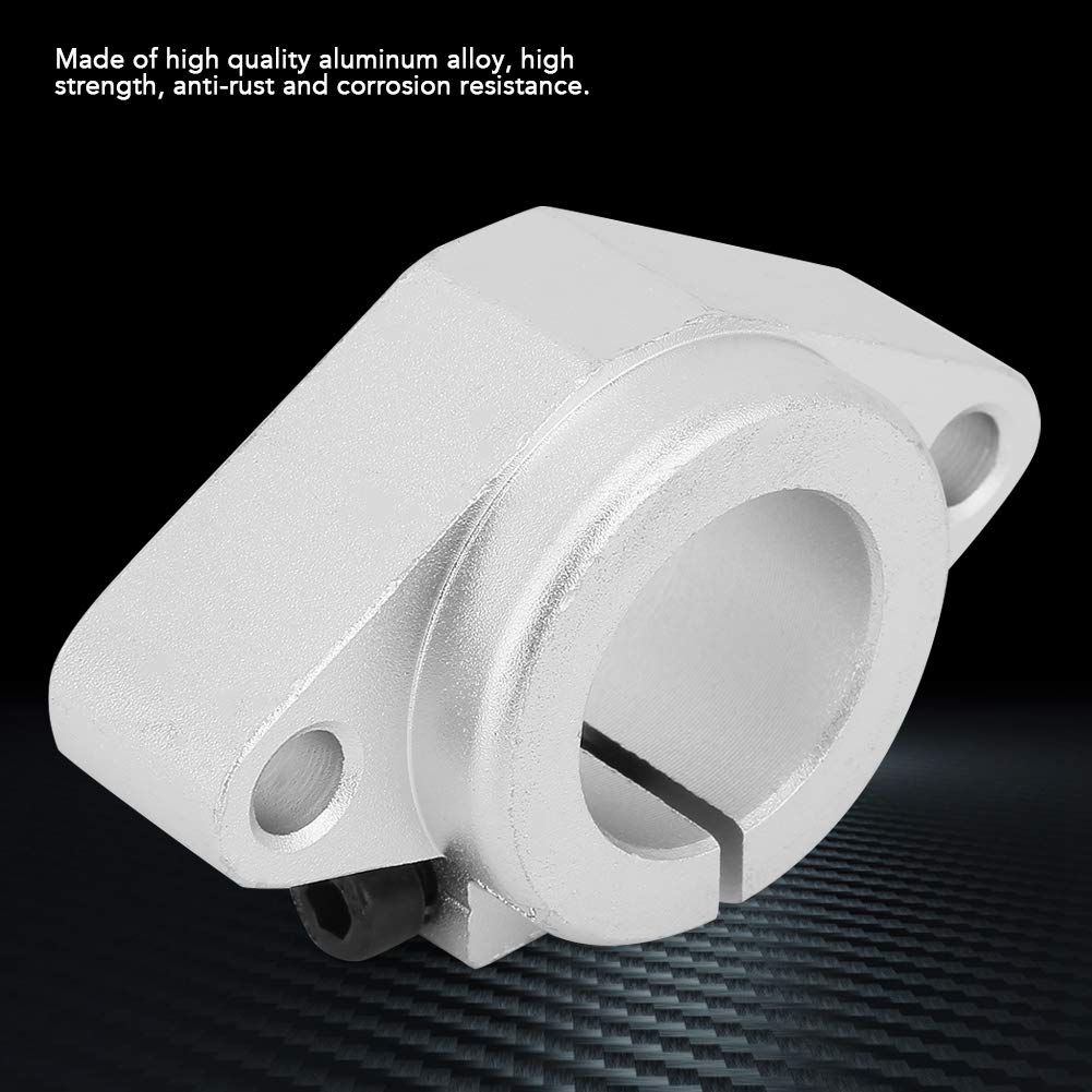 Pack of 2 Aluminum Alloy Linear Rail Shaft Guide Support SHF20 Bracket Horizontal Slide Bearing for CNC Machines and Industrial Equipment - Image 3