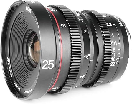 Amazon Com Meike 25mm T2 2 Large Aperture Manual Focus Prime Low