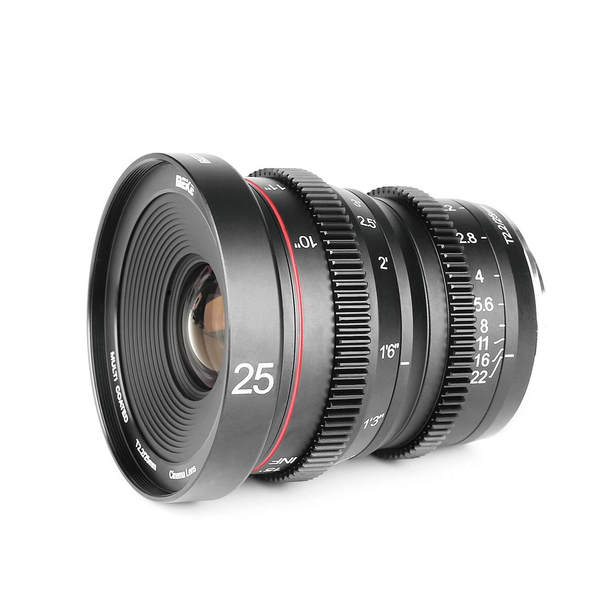 Amazon.com : Meike 25mm T2.2 Large Aperture Manual Focus Prime Low  Distortion Mini Cine Lens Compatible with Sony E Mount Cameras : Camera &  Photo