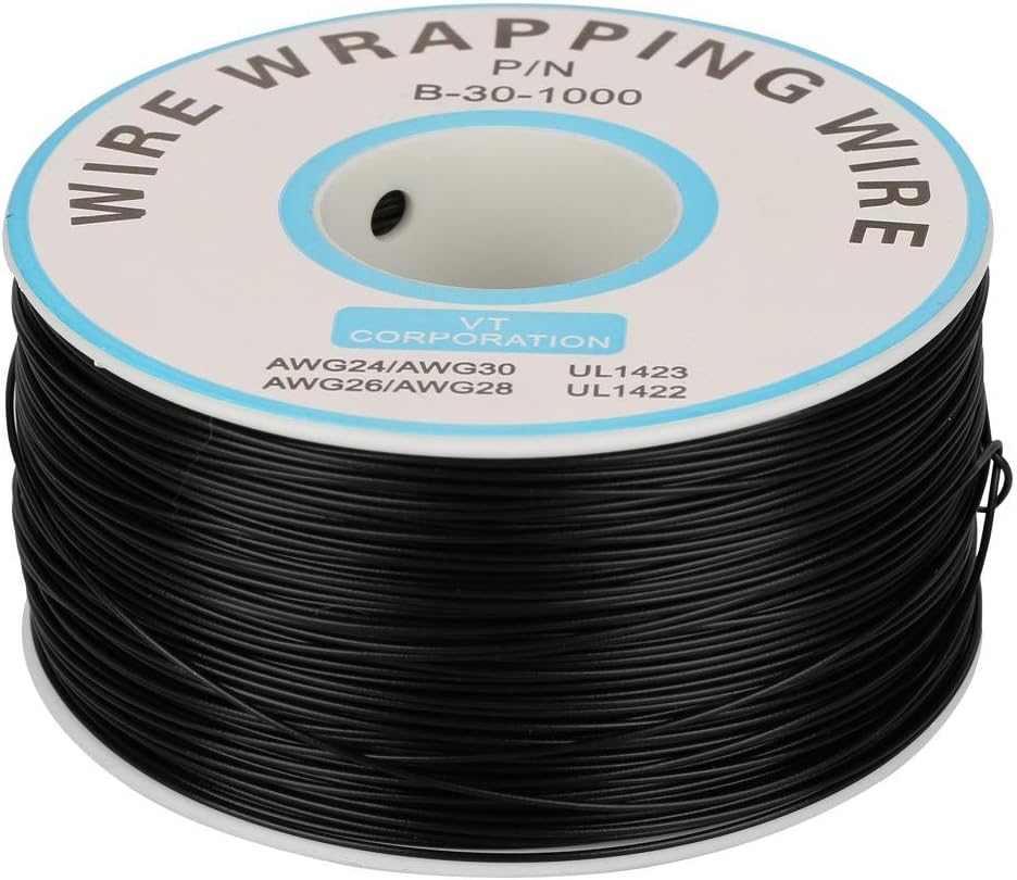 Watris Veiyi Kupferlitze 30AWG 200m Gelb - Verzinnte Litzenkabel Für Elektronik & Lötarbeiten