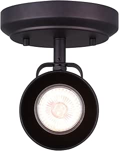 CANARM ICW622A01ORB10 Ltd Polo 1 Light Ceiling/Wall Adjustable Head, Oil Rubbed Bronze