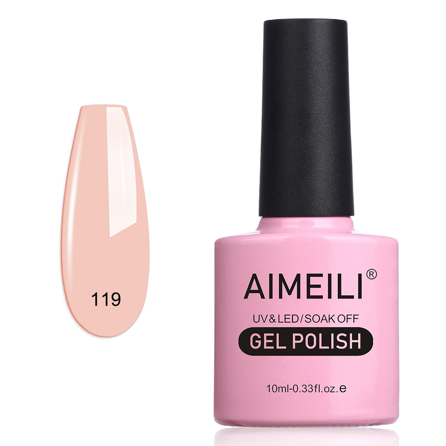 AIMEILI Soak Off UV LED Gel Nail Polish - Clivia Miniata (119) 10ml
