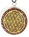 Luvin Life Flower of Life Orgone Pendant Generator EMF Protection. Clearance Plus Free Amethyst Key Ring and E-Book.