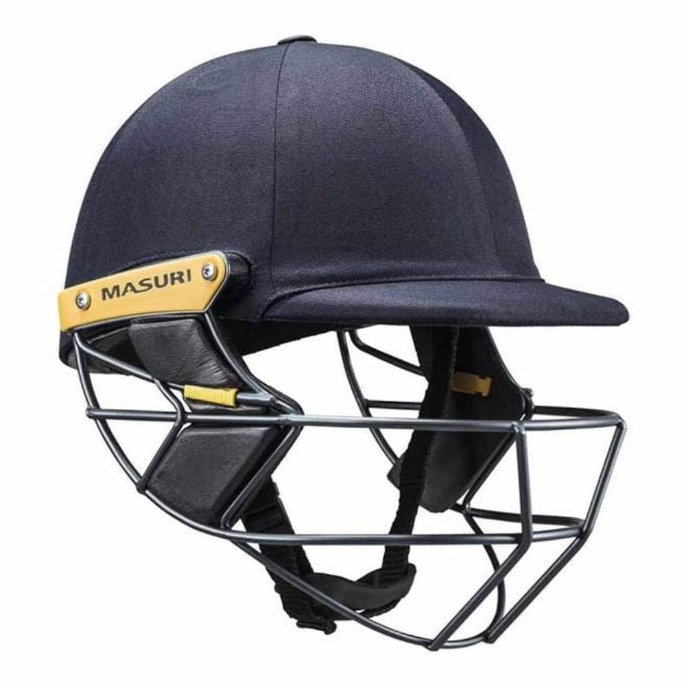 Masuri Unisex Os2 Test Steel Cricket Helmet, Navy, S UK