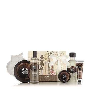 The Body Shop Coconut Essential Collections Bath Body Gift Set 5 Pc