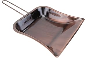 Tofficu Dust Pan Stainless Steel Dustpan Industrial Metal Dust Pan Decorative Dustpan for Household Cleaning Supply Cleaning Sweeping Kitchen