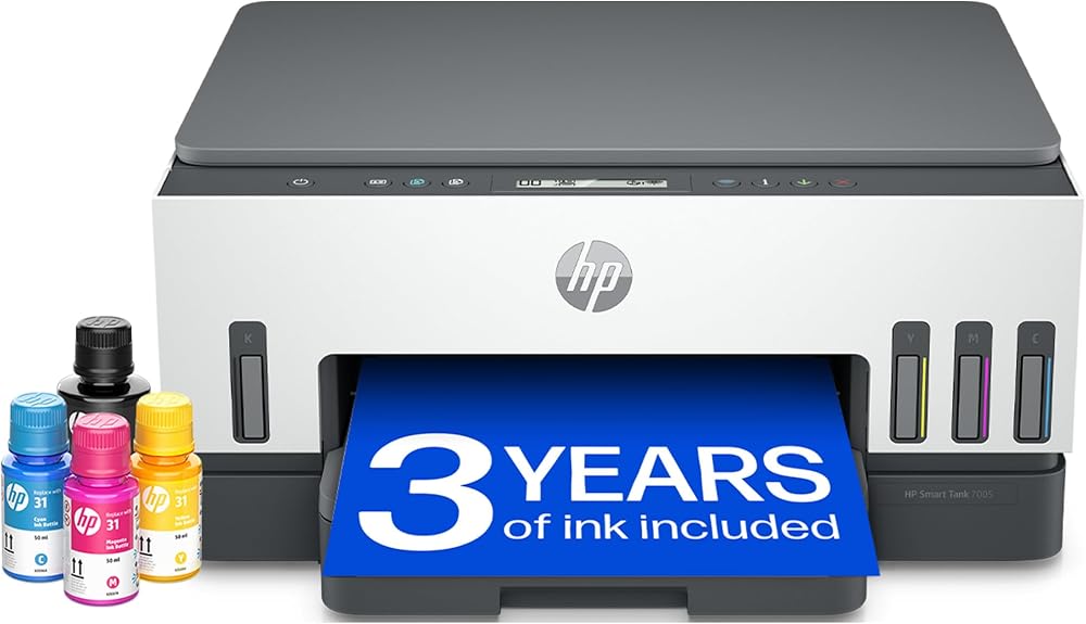 HP Smart Tank 7005 All in One Printer Colour Wireless Print Scan Copy