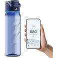 BOOST LITE Smart Water Bottle with Reminder to Drink Water, Motivate & Tracking Hydration Water Bottle with App, 32 oz Tritan BPA-Free Plastic Water Bottles for Gym, School, Office - Blue