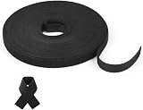 URAQT 15mm x 10m Fastening Tape Hook and Loop Cable Ties Reusable Black view 9