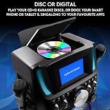 Mr Entertainer Groovebox Karaoke Machine Bluetooth CDG with Screen Lights view 2