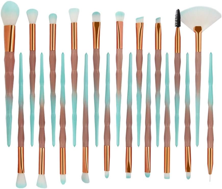 Makeup Brushes 14 PiecesPremium Synthetic Foundation Powder Concealers Eye Shadows Makeup 1-20 Pcs Brush Set…