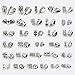 LolliBeads® 60Pcs Mix Tibetan Silver Color Connectors Bails Beads fit European Charm Bracelet Pendant