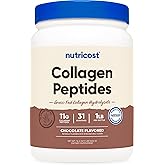 Nutricost Collagen Peptides Powder 1LB (454 G) (Chocolate) - Grass Fed Bovine Collagen Hydrolysate