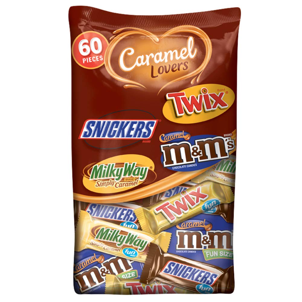 Mars Chocolate Caramel Lovers M M S Snickers Twix Milky Way Fun Size Candy Bars Variety Mix 37 64 Ounce 60 Piece Bag 10040000519093 Amazon Com Grocery Gourmet Food