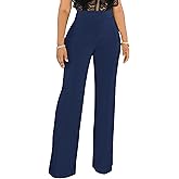 Hoefirm Work Pants for Women Business Casual Stretch Tall Straight Leg Slacks High Waisted Yoga Dress Pants