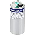 VEXUNGA 35/7.5 uF 35+7.5 MFD 370V or 440V Dual Run Start Round A/C Capacitor CBB65 CBB65B Air Conditioner Capacitors for AC Unit Fan Motor Start or Heat Pump or Condenser Straight Cool