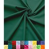Barcelonetta | Poly Cotton Fabric for Sewing | Broadcloth Fabric | by the Yard | 60" Wide Roll | Lightweight, Breathable | Lining, Home Textile, Skirts, Tote Bags (Hunter Green, 2 Yard)