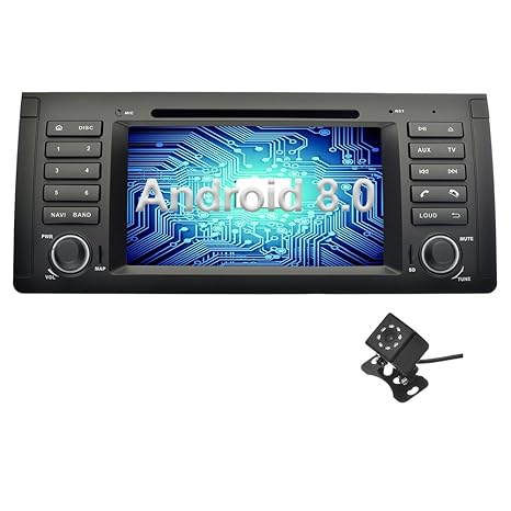 Ohok 7 Zoll Bildschirm 1 Din Autoradio Android 8.0.0 Oreo Octa Core 4G+32G Radio mit Navi Moniceiver DVD GPS Navigation Bluet