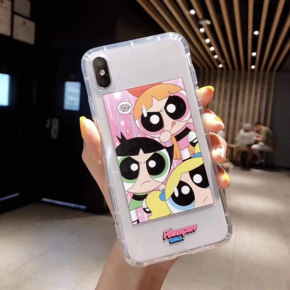 HASGK Phone Case Cute Powerpuff Girls Policemen Phone Case Cover Cartoon TPU Back Soft For iPhone-A02_For iPhone 11Pro