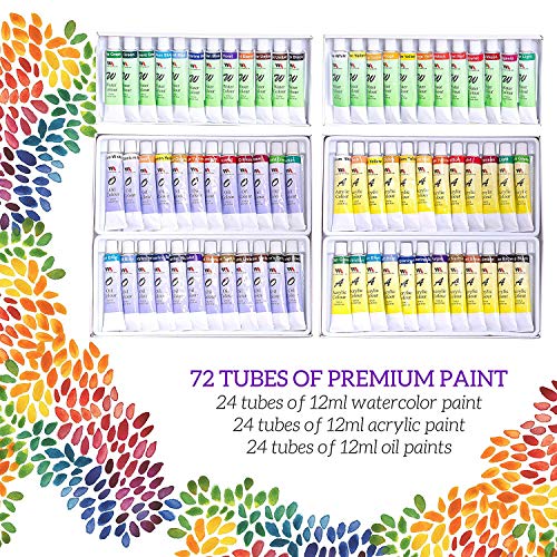 WA Portman Complete Paint Set with Professional Paint Easel for Adults