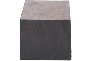 Ebony Wood Blank Hardwood Block Sanded Smooth for Guitar Knife Handle Instrument Making Luthier Supplies and DIY Woodworking